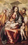 El Greco The Holy Family with St Anne and the Young St JohnBaptist oil painting reproduction